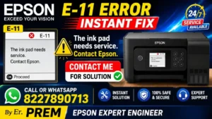 the ink pad needs service e11