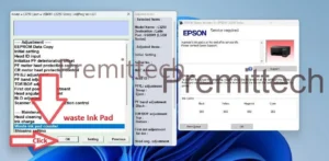 epson l3250 red light blinking